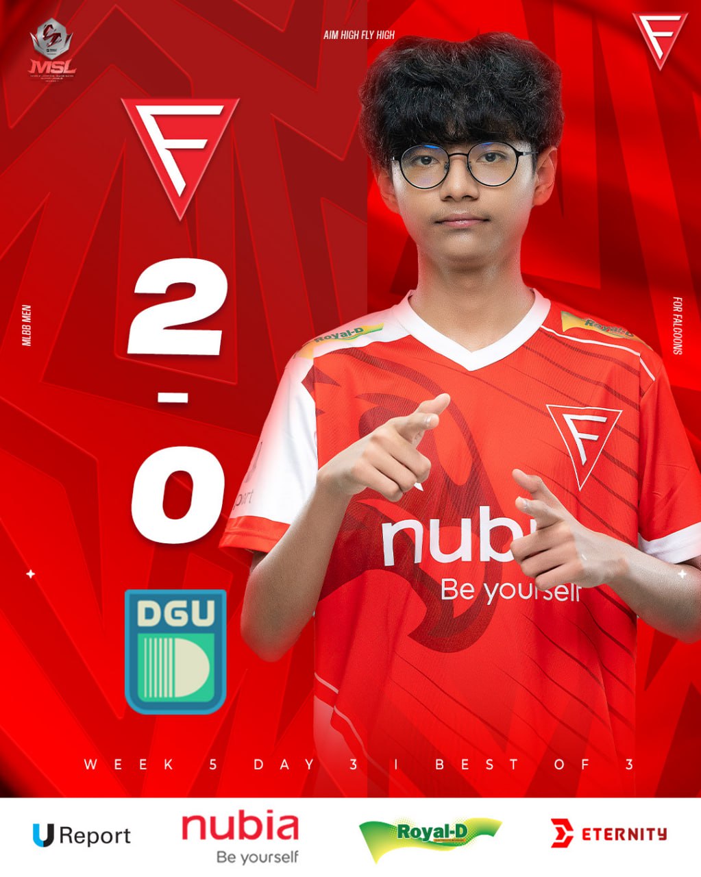 Falcon Esports 2 – 0 Dagon University