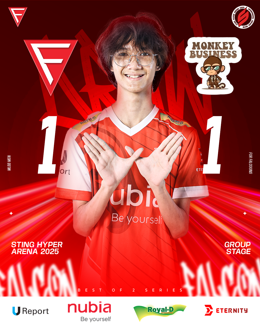 Falcon Esports 1 – 1 Monkey Business