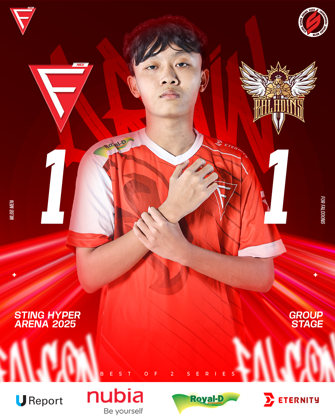FalcoN Nex academy 1 – 1 Paladins